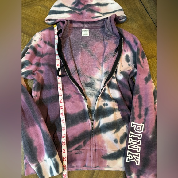 PINK Victoria's Secret Pink and Purple Tie-Dye Full Zip 💕 - Picture 8 of 10